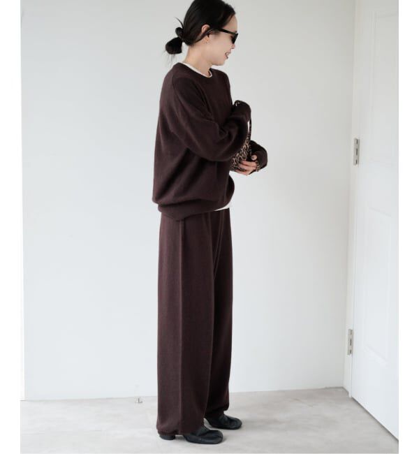 OUTDOOR PRODUCTS Usual Things「≪予約≫クルーネックニット&times;ニットパンツ 2点SET」|ニット・セーター|