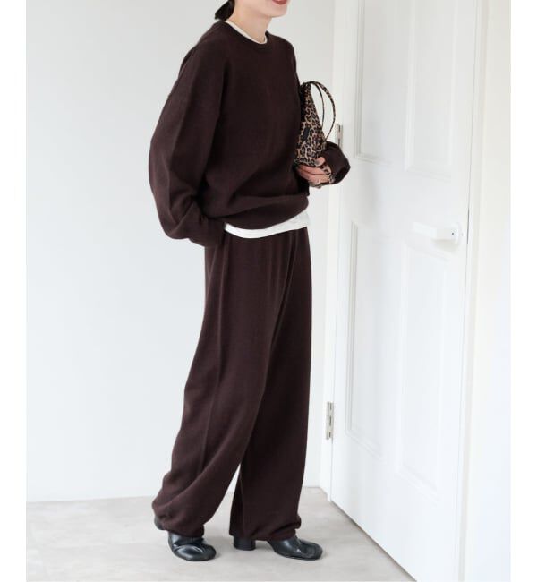 OUTDOOR PRODUCTS Usual Things「≪予約≫クルーネックニット&times;ニットパンツ 2点SET」|ニット・セーター|