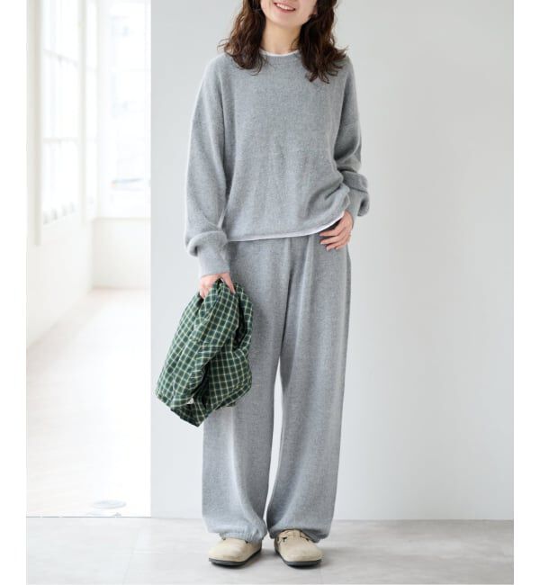 OUTDOOR PRODUCTS Usual Things「≪予約≫クルーネックニット&times;ニットパンツ 2点SET」|ニット・セーター|