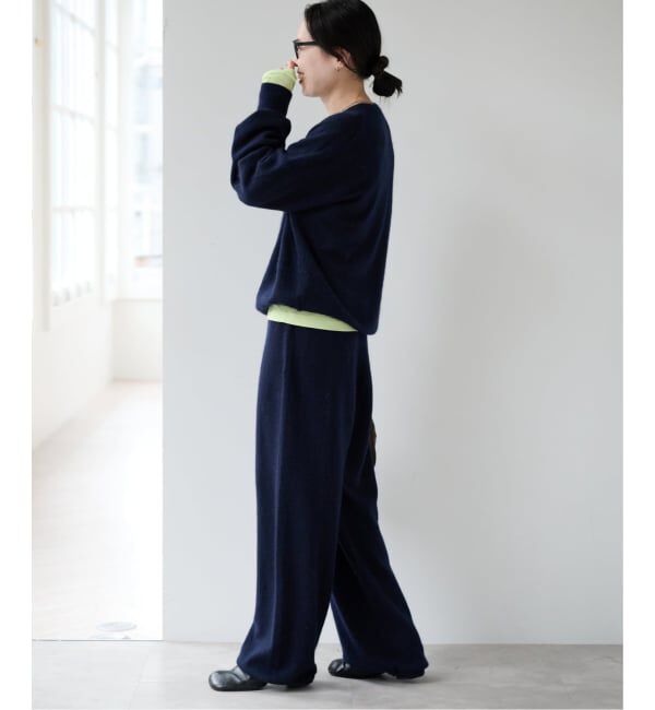 OUTDOOR PRODUCTS Usual Things「≪予約≫クルーネックニット&times;ニットパンツ 2点SET」|ニット・セーター|