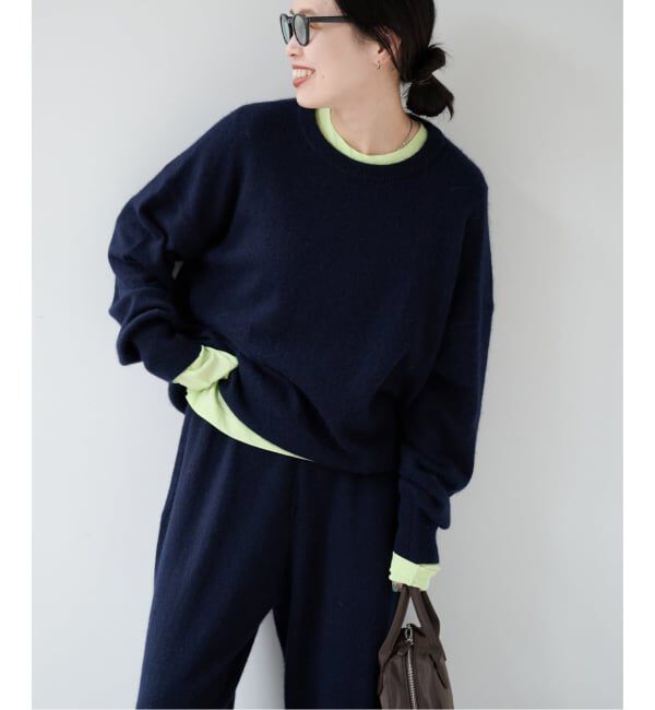 OUTDOOR PRODUCTS Usual Things「≪予約≫クルーネックニット&times;ニットパンツ 2点SET」|ニット・セーター|