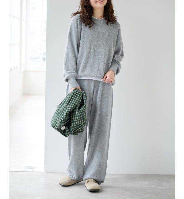 OUTDOOR PRODUCTS Usual Things「≪予約≫クルーネックニット&times;ニットパンツ 2点SET」|ニット・セーター|