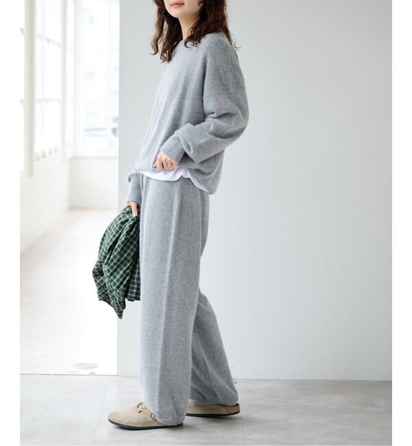 OUTDOOR PRODUCTS Usual Things「≪予約≫クルーネックニット&times;ニットパンツ 2点SET」|ニット・セーター|