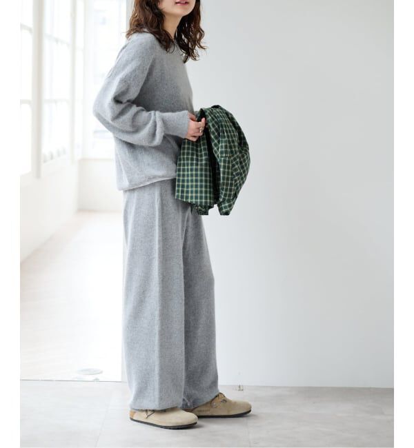 OUTDOOR PRODUCTS Usual Things「≪予約≫クルーネックニット&times;ニットパンツ 2点SET」|ニット・セーター|