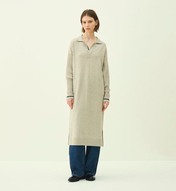 MACPHEE「【WEB限定】NZ LAMBS スキッパーワンピース」|ワンピース|