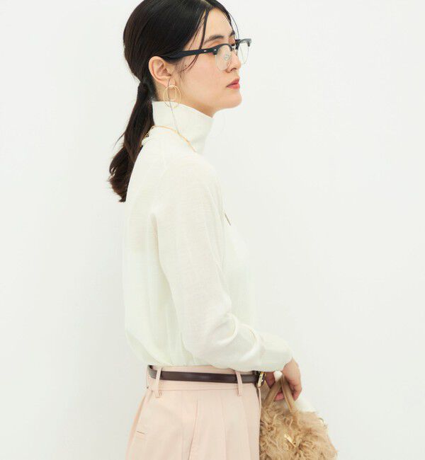 NOLLEY'S sophi「【BECシリーズ】【新色追加】《抗ピリング/手洗い可能》ウール100 18Ｇハイネックプルオーバー」|ニット・セーター|