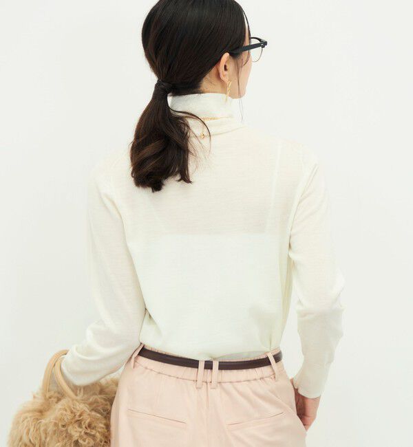NOLLEY'S sophi「【BECシリーズ】【新色追加】《抗ピリング/手洗い可能》ウール100 18Ｇハイネックプルオーバー」|ニット・セーター|