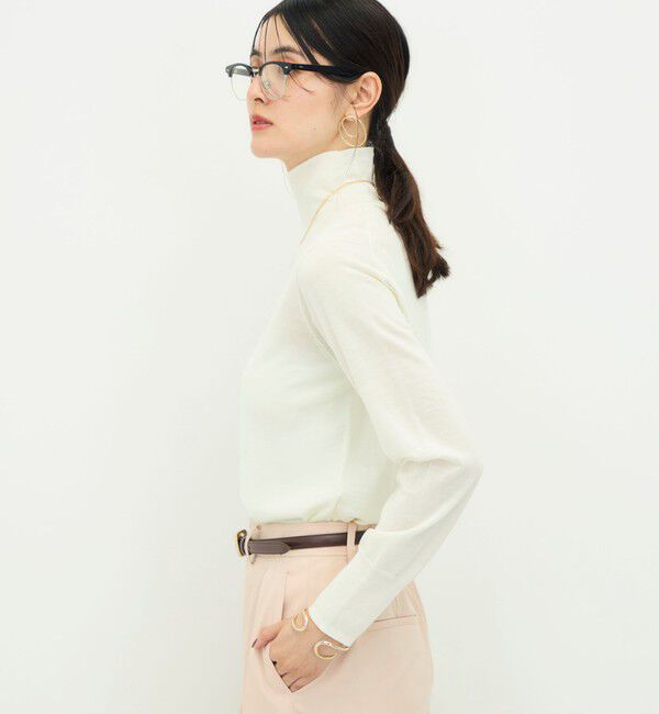 NOLLEY'S sophi「【BECシリーズ】【新色追加】《抗ピリング/手洗い可能》ウール100 18Ｇハイネックプルオーバー」|ニット・セーター|