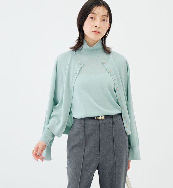 NOLLEY'S sophi「【BECシリーズ】【新色追加】《抗ピリング/手洗い可能》ウール100 18Ｇハイネックプルオーバー」|ニット・セーター|