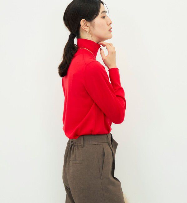 NOLLEY'S sophi「【BECシリーズ】【新色追加】《抗ピリング/手洗い可能》ウール100 18Ｇハイネックプルオーバー」|ニット・セーター|