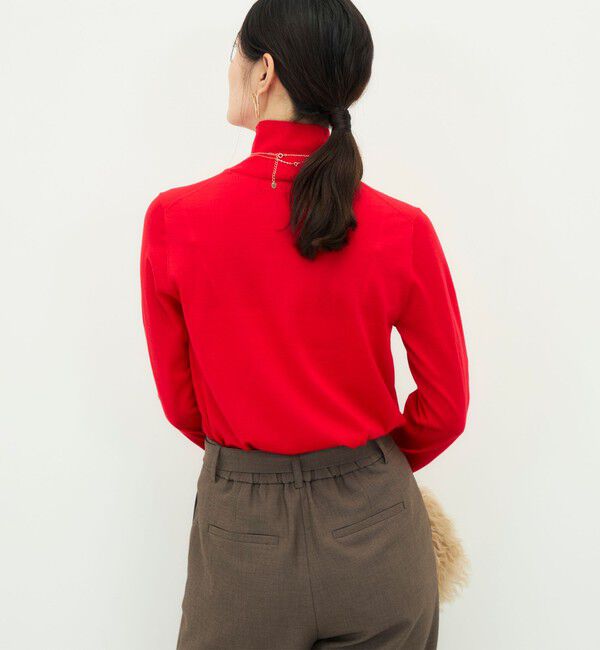 NOLLEY'S sophi「【BECシリーズ】【新色追加】《抗ピリング/手洗い可能》ウール100 18Ｇハイネックプルオーバー」|ニット・セーター|