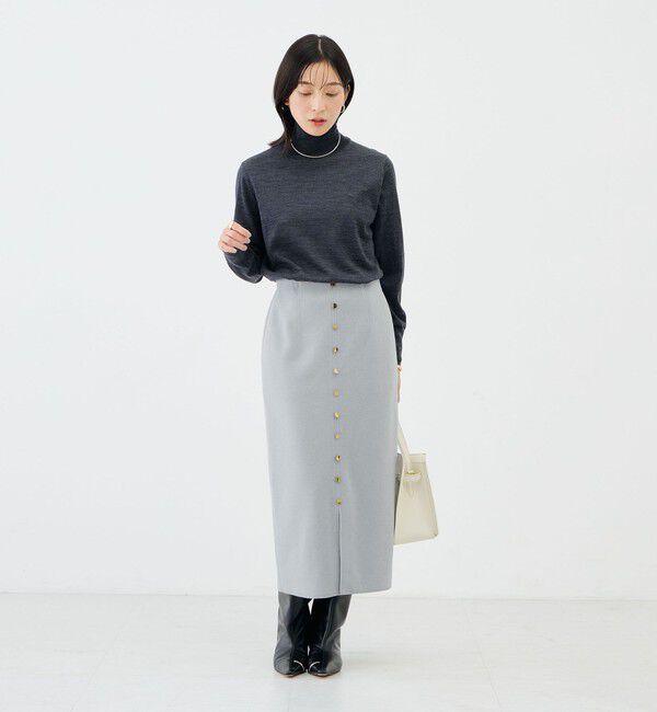 NOLLEY'S sophi「【BECシリーズ】【新色追加】《抗ピリング/手洗い可能》ウール100 18Ｇハイネックプルオーバー」|ニット・セーター|
