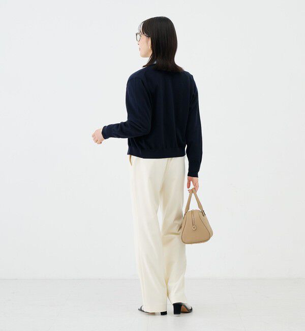 NOLLEY'S sophi「《抗ピンリング/手洗い可能》ウール100クルーネックカーディガン」|カーディガン|