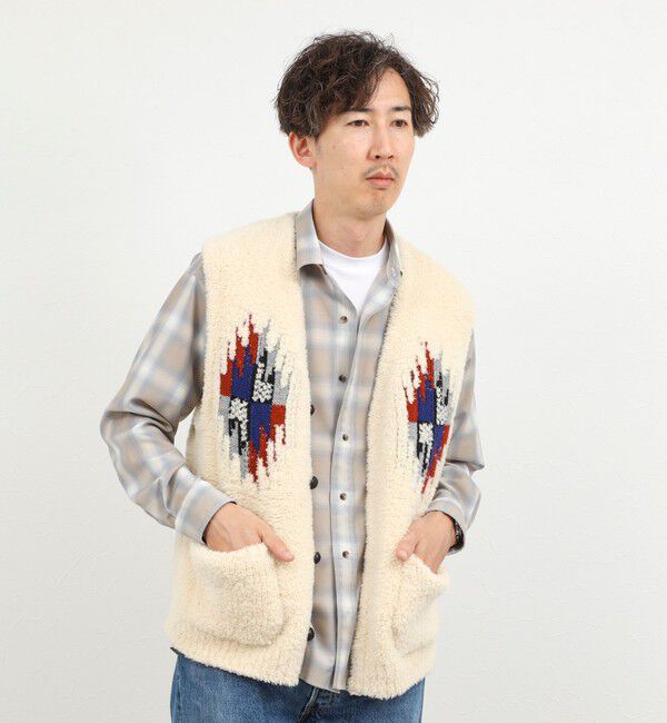 NOLLEY'S goodman「【COOHEM/コーヘン】WOOL CHIMAYO JAQUARD VEST 26AW」|ニット・セーター|