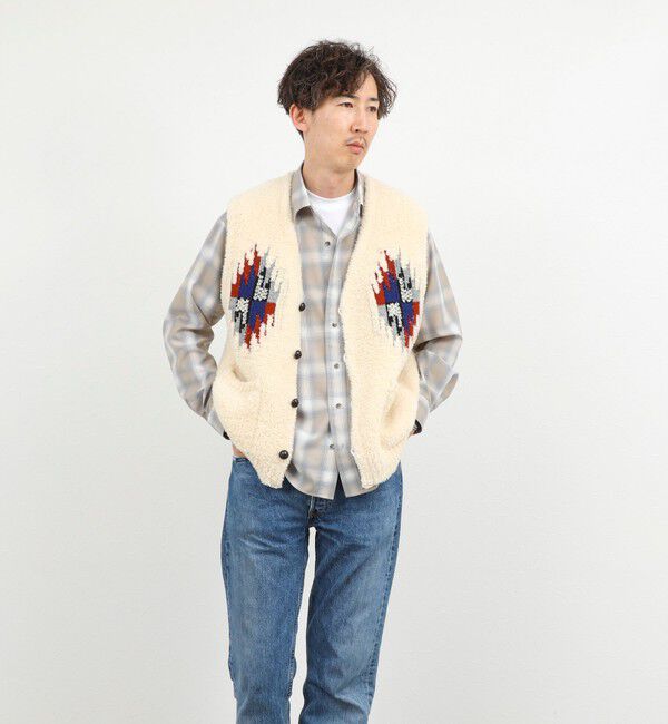 NOLLEY'S goodman「【COOHEM/コーヘン】WOOL CHIMAYO JAQUARD VEST 26AW」|ニット・セーター|