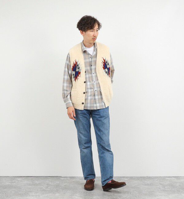 NOLLEY'S goodman「【COOHEM/コーヘン】WOOL CHIMAYO JAQUARD VEST 26AW」|ニット・セーター|