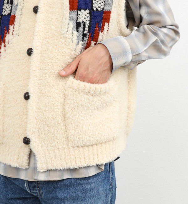 NOLLEY'S goodman「【COOHEM/コーヘン】WOOL CHIMAYO JAQUARD VEST 26AW」|ニット・セーター|