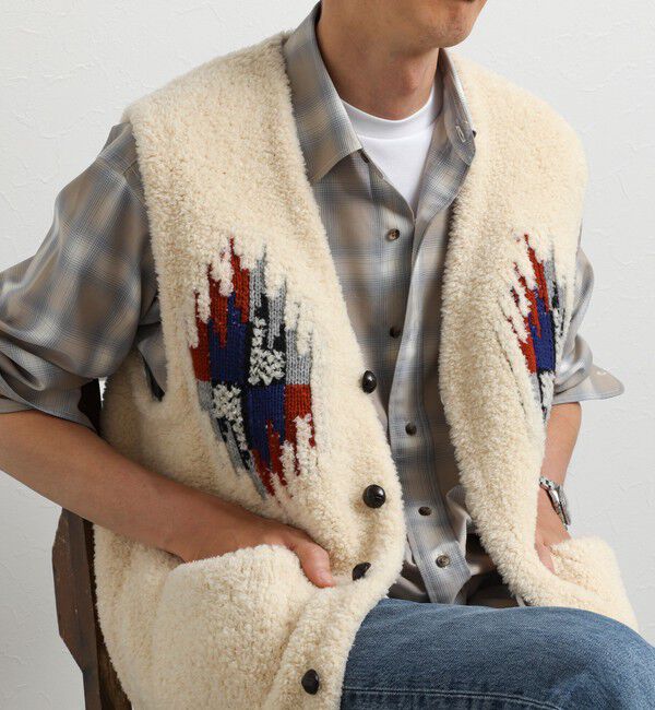 NOLLEY'S goodman「【COOHEM/コーヘン】WOOL CHIMAYO JAQUARD VEST 26AW」|ニット・セーター|