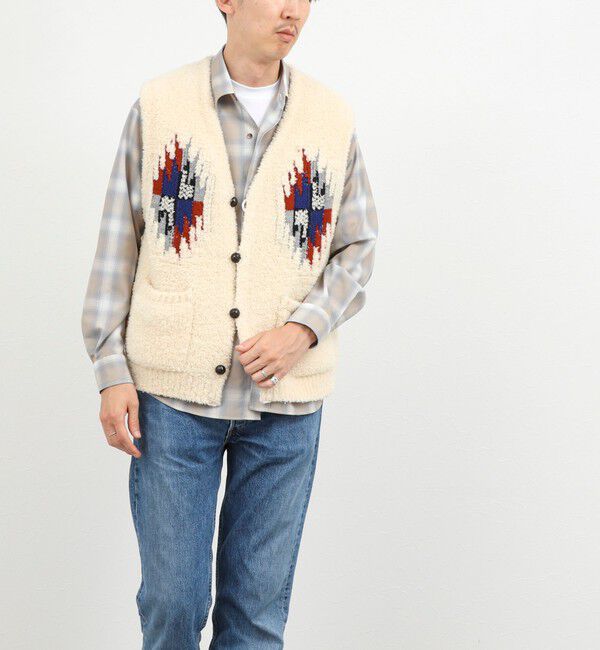 NOLLEY'S goodman「【COOHEM/コーヘン】WOOL CHIMAYO JAQUARD VEST 26AW」|ニット・セーター|