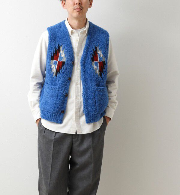 NOLLEY'S goodman「【COOHEM/コーヘン】WOOL CHIMAYO JAQUARD VEST 26AW」|ニット・セーター|