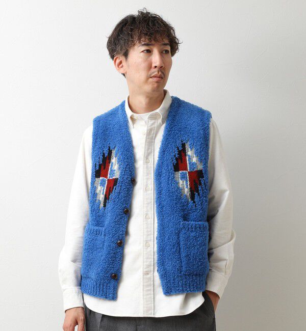 NOLLEY'S goodman「【COOHEM/コーヘン】WOOL CHIMAYO JAQUARD VEST 26AW」|ニット・セーター|