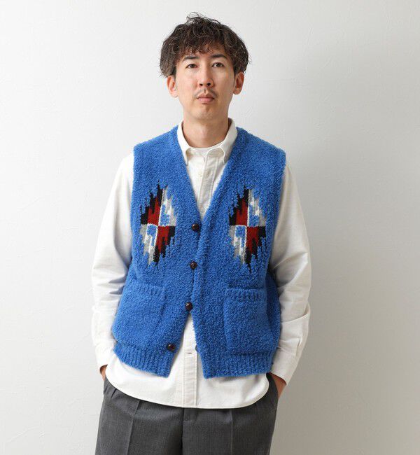 NOLLEY'S goodman「【COOHEM/コーヘン】WOOL CHIMAYO JAQUARD VEST 26AW」|ニット・セーター|