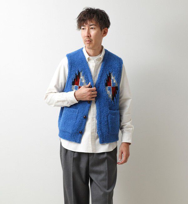 NOLLEY'S goodman「【COOHEM/コーヘン】WOOL CHIMAYO JAQUARD VEST 26AW」|ニット・セーター|
