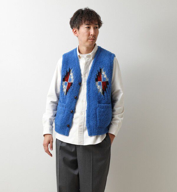 NOLLEY'S goodman「【COOHEM/コーヘン】WOOL CHIMAYO JAQUARD VEST 26AW」|ニット・セーター|