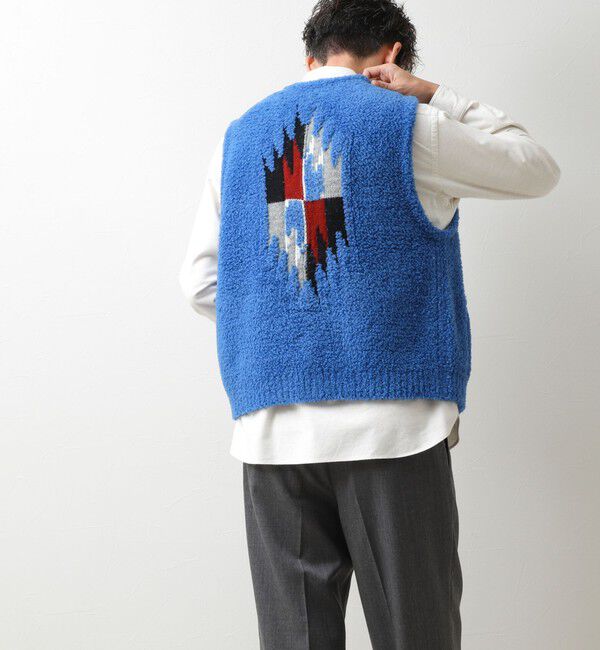 NOLLEY'S goodman「【COOHEM/コーヘン】WOOL CHIMAYO JAQUARD VEST 26AW」|ニット・セーター|