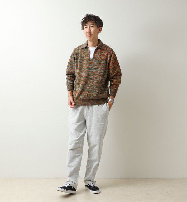 NOLLEY'S goodman「【COOHEM/コーヘン】鬼カスリ ポロ衿スキッパーPO 26AW」|ニット・セーター|