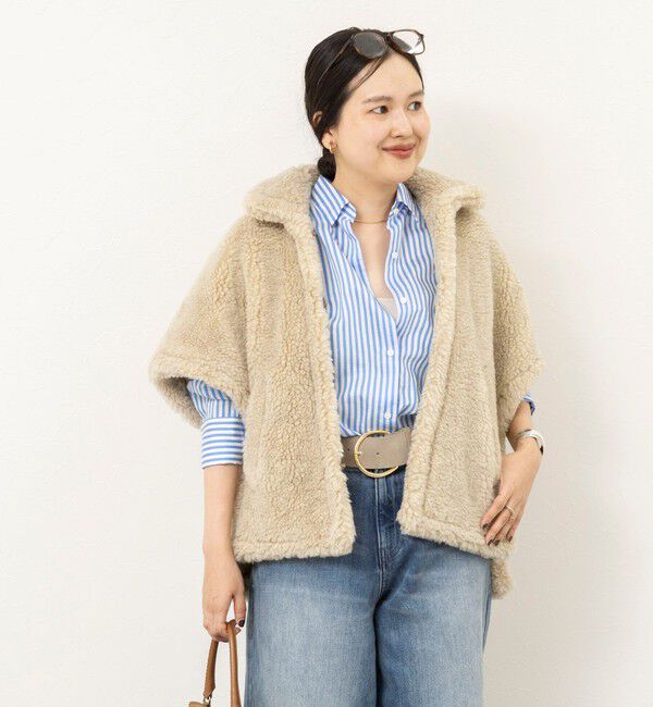 NOLLEY'S sophi「【TICCA/ティッカ】WOOLファーポンチョ」|ポンチョ・ケープ|
