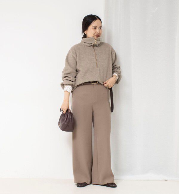 NOLLEY'S sophi「【サマになる】ウォッシャブルOTONAフリースハーフZIP プルオーバー」|Tシャツ・カットソー|