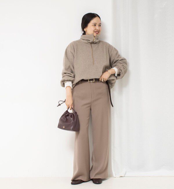 NOLLEY'S sophi「【サマになる】ウォッシャブルOTONAフリースハーフZIP プルオーバー」|Tシャツ・カットソー|