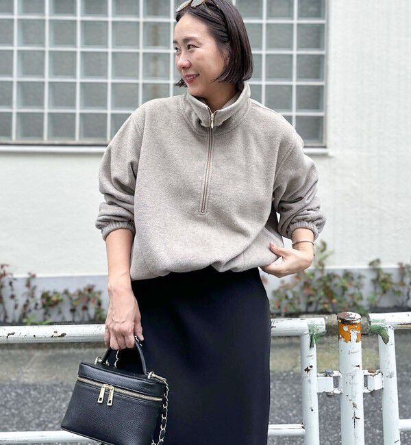 NOLLEY'S sophi「【サマになる】ウォッシャブルOTONAフリースハーフZIP プルオーバー」|Tシャツ・カットソー|