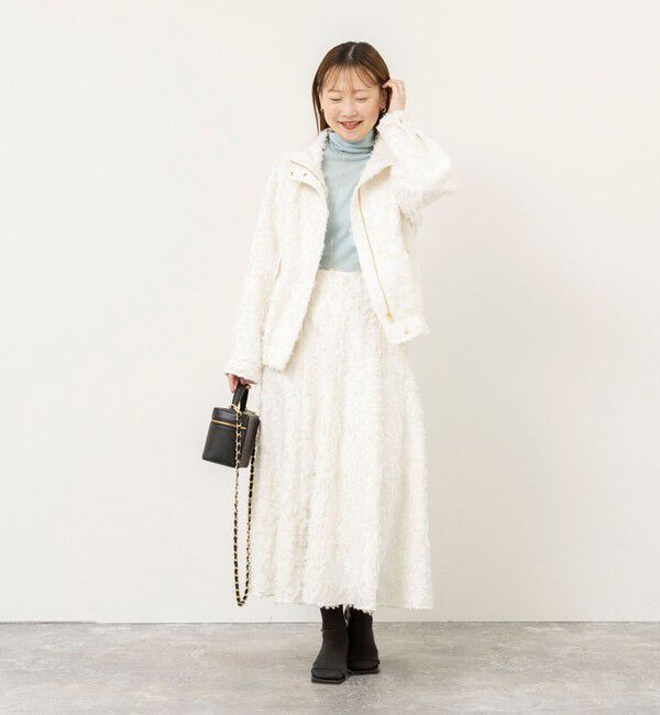 NOLLEY'S sophi「【WEB＆一部店舗限定アイテム】ウォッシャブルカットジャガードブルゾン」|ブルゾン・スタジャン|