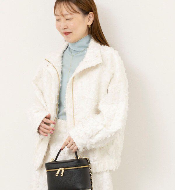 NOLLEY'S sophi「【WEB＆一部店舗限定アイテム】ウォッシャブルカットジャガードブルゾン」|ブルゾン・スタジャン|