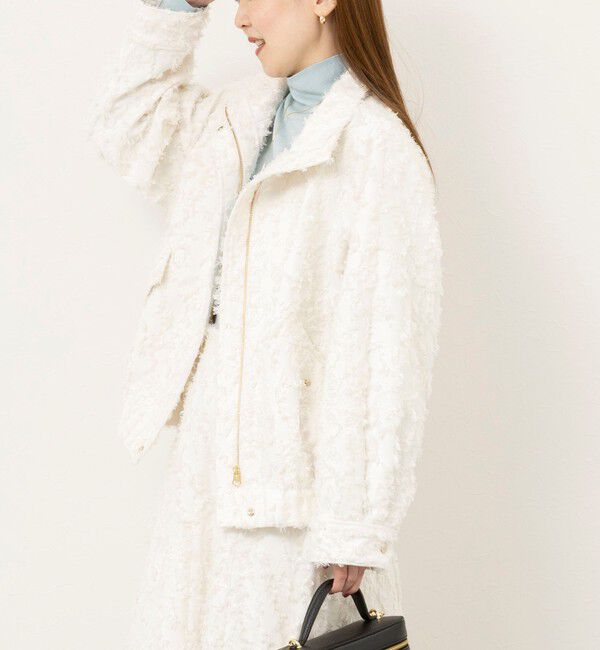 NOLLEY'S sophi「【WEB＆一部店舗限定アイテム】ウォッシャブルカットジャガードブルゾン」|ブルゾン・スタジャン|