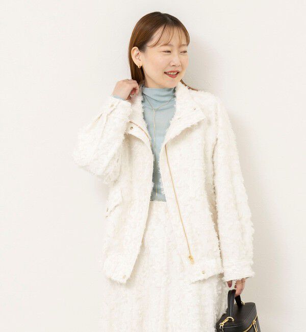 NOLLEY'S sophi「【WEB＆一部店舗限定アイテム】ウォッシャブルカットジャガードブルゾン」|ブルゾン・スタジャン|