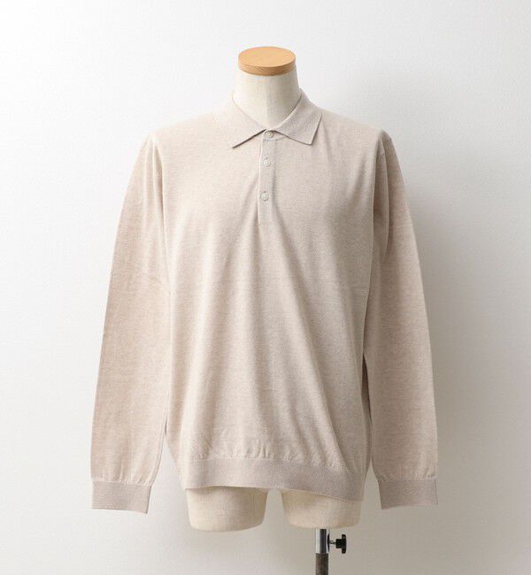 NOLLEY'S goodman「《ビジカジ対応》16G ニットポロ 26AW」|ニット・セーター|ベージュ