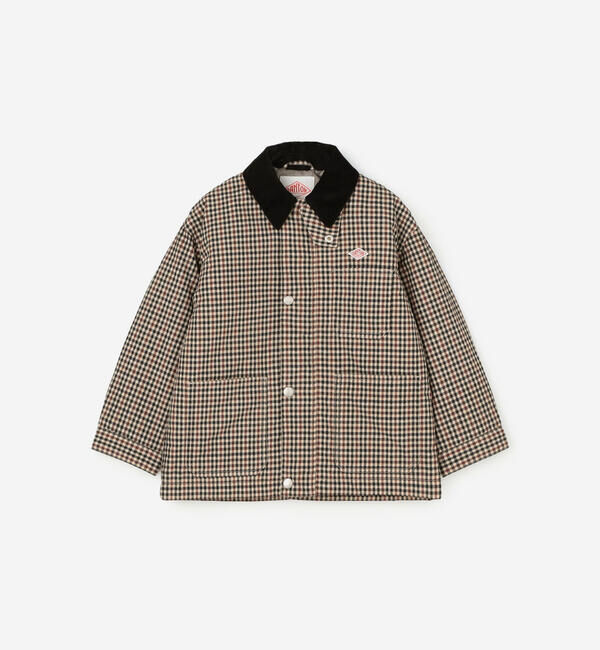 DANTON「DANTON | キッズ 中綿ナイロン カバーオールジャケット」|ブルゾン・スタジャン|