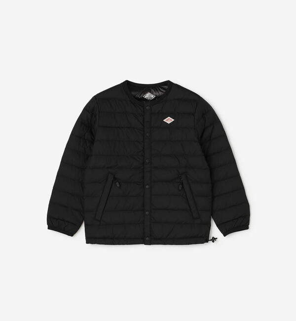DANTON「DANTON | キッズ ナイロンタフタ インナーダウンクルージャケット」|ダウン|BLACK