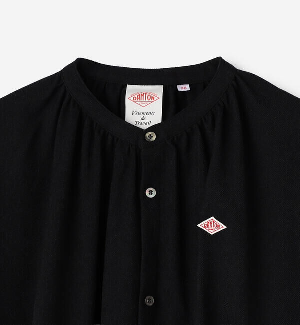 DANTON「DANTON | ウールライクツイル ギャザーワンピース WOMEN」|ワンピース|