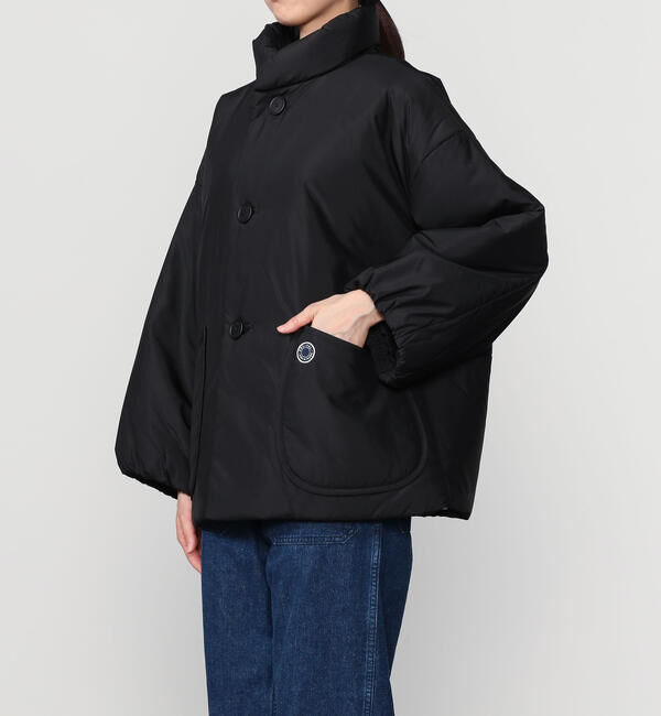 ORCIVAL「ORCIVAL | ポリタフタ スタンドカラー中綿ジャケット WOMEN」|ブルゾン・スタジャン|BLACK