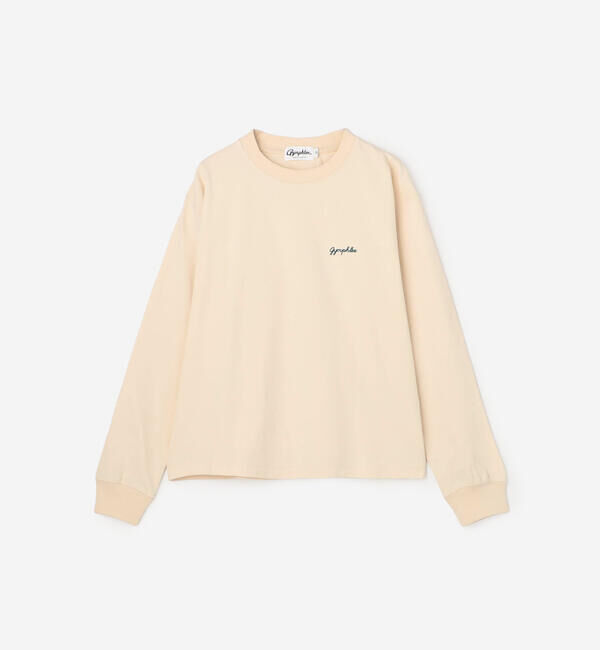 GYMPHLEX「Gymphlex | コットンジャージー クルーネック長袖Tシャツ WOMEN」|Tシャツ・カットソー|