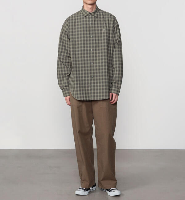 GYMPHLEX「Gymphlex | レギュラーカラー 長袖シャツ CHECK MEN」|シャツ・ブラウス|