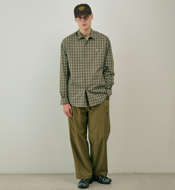 GYMPHLEX「Gymphlex | レギュラーカラー 長袖シャツ CHECK MEN」|シャツ・ブラウス|