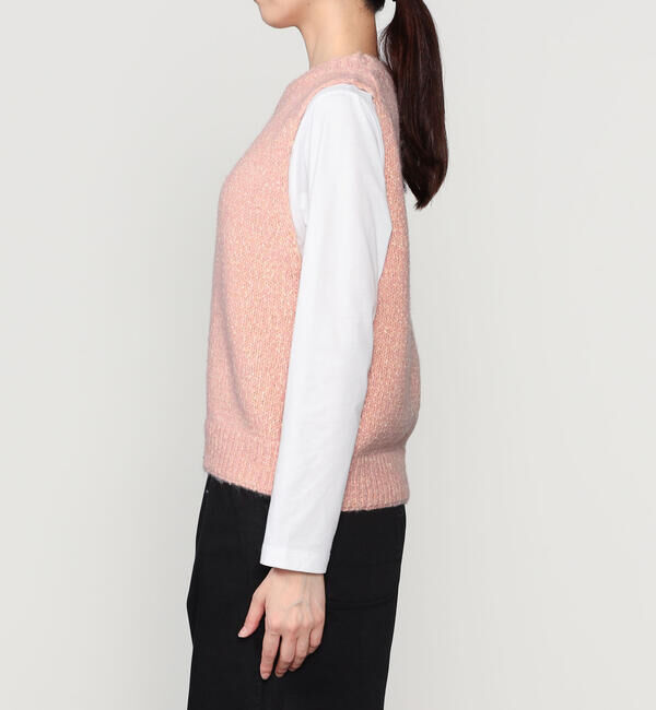 LE GLAZIK「LE GLAZIK | ミックスヤーン ベスト WOMEN」|ベスト・ジレ|