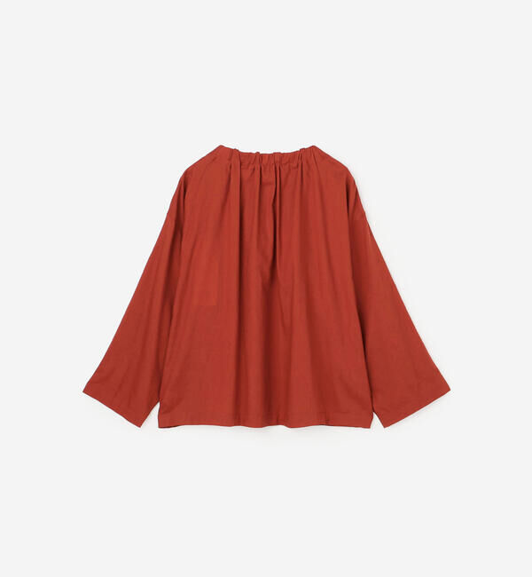 LE GLAZIK「LE GLAZIK | コットンツイル ギャザーシャツ WOMEN」|シャツ・ブラウス|