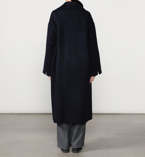 LE GLAZIK「LE GLAZIK | ラムウールリバー ダブルブレストコート WOMEN」|ダッフルコート|