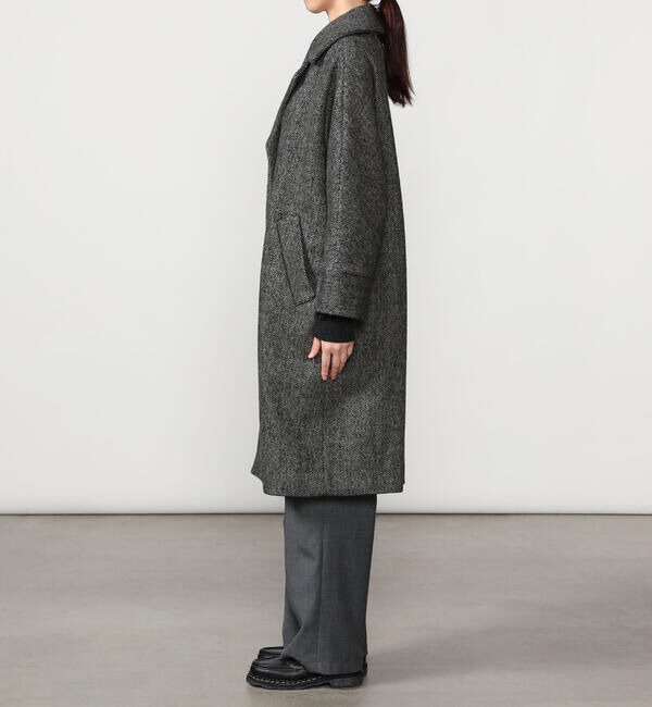  「TICCA | 〈別注〉ウールヘリンボーン テントコート WOMEN」|ダッフルコート|